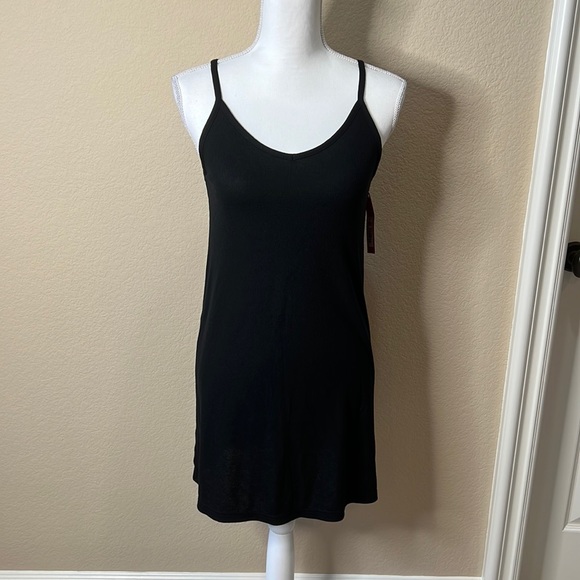 NWT Xhilaration Black Ribbed Sleep Dress - Picture 1 of 8